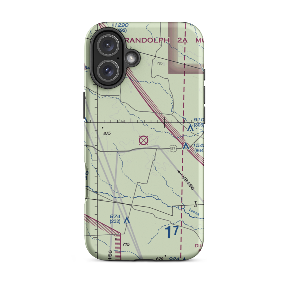 Nash Ranch Airport (XA64) VFR Sectional  Tough iPhone Case iPhone 16 Plus model shown