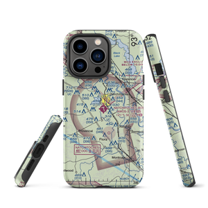 Natchitoches Regional Airport (IER) VFR Sectional  Tough iPhone Case