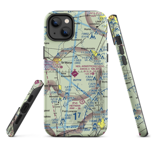 Neil Armstrong Airport (AXV) VFR Sectional  Tough iPhone Case