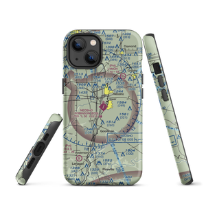 Neosho Hugh Robinson Airport (EOS) VFR Sectional  Tough iPhone Case