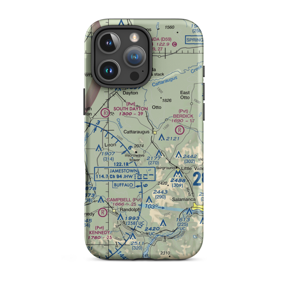 Neverland Airport (NY76) VFR Sectional  Tough iPhone Case iPhone 16 Pro Max model shown