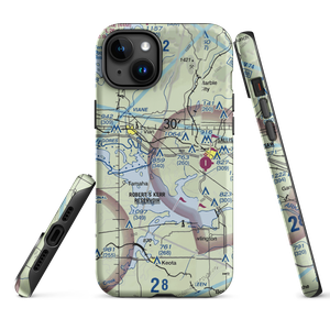 Neversweat Too Airport (89OK) VFR Sectional  Tough iPhone Case