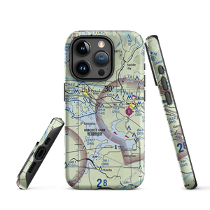 Neversweat Too Airport (89OK) VFR Sectional  Tough iPhone Case