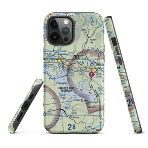 Neversweat Too Airport (89OK) VFR Sectional  Tough iPhone Case