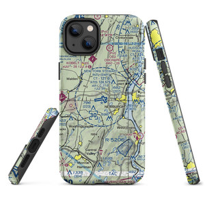 New York Stewart International Airport (SWF) VFR Sectional  Tough iPhone Case