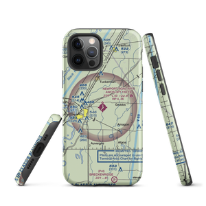 Newport Regional Airport (M19) VFR Sectional  Tough iPhone Case