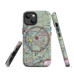 Newton City-County Airport (EWK) VFR Sectional  Tough iPhone Case