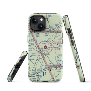 Newton Municipal Airport (61R) VFR Sectional  Tough iPhone Case