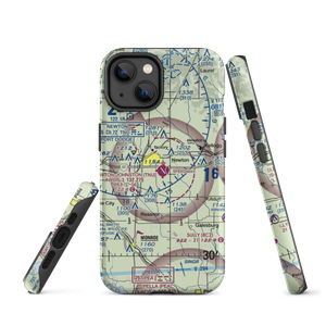 Newton Municipal Airport (TNU) VFR Sectional  Tough iPhone Case