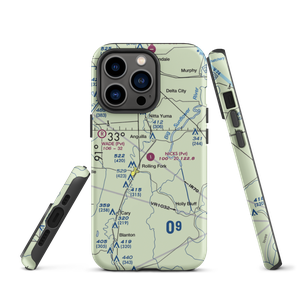 Nick's Flying Service Inc Airport (04MS) VFR Sectional  Tough iPhone Case