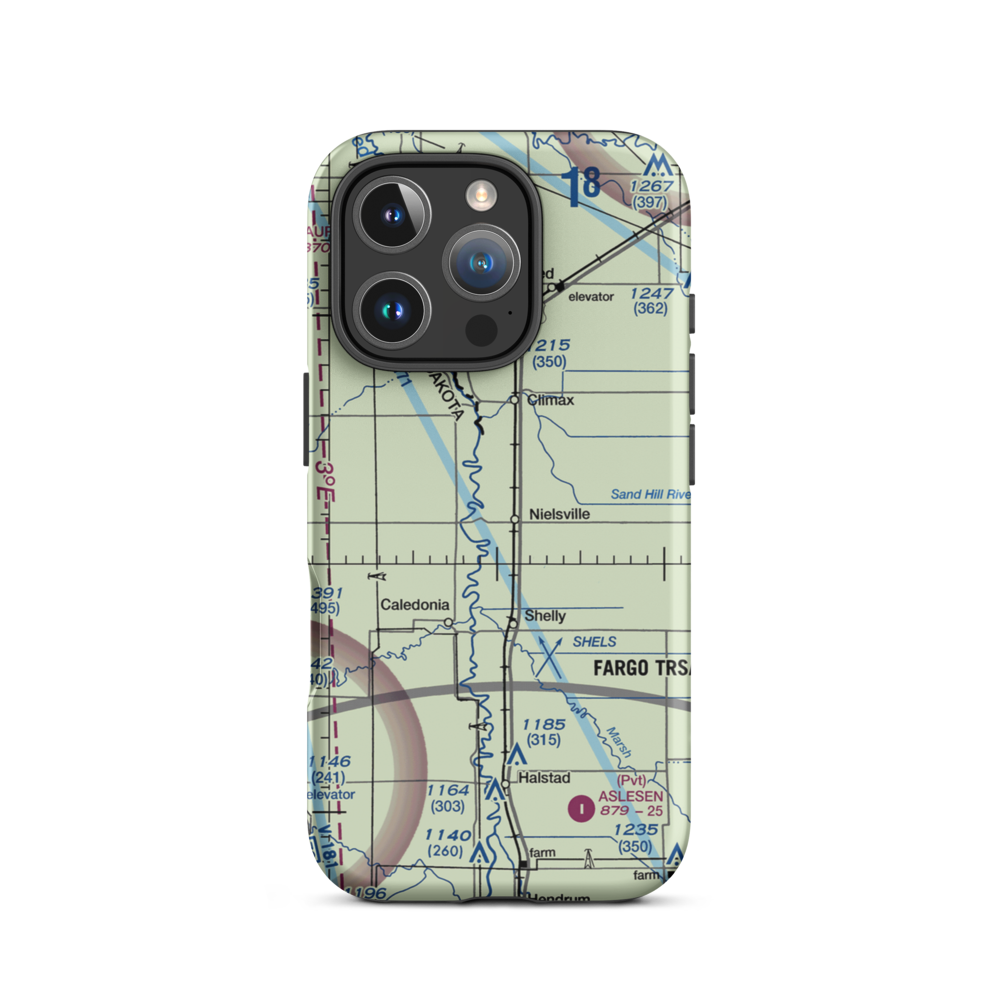 Nielsville Airport (84MN) VFR Sectional  Tough iPhone Case iPhone 16 Pro model shown