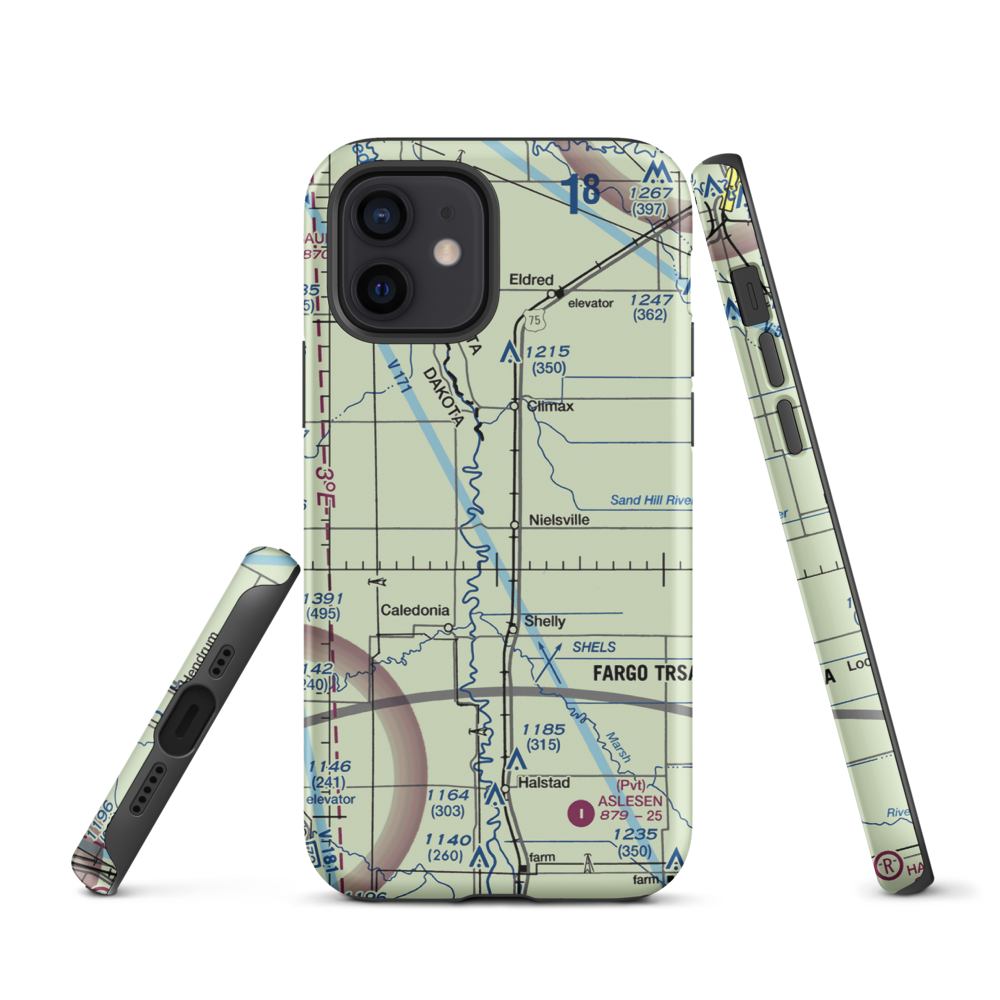 Nielsville Airport (84MN) VFR Sectional  Tough iPhone Case iPhone 12 model shown