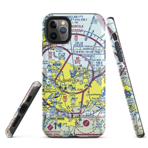 Norfolk International Airport (ORF) VFR Sectional  Tough iPhone Case