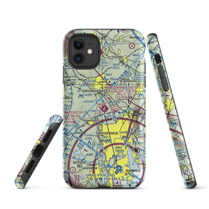 North Central State Airport (SFZ) VFR Sectional  Tough iPhone Case