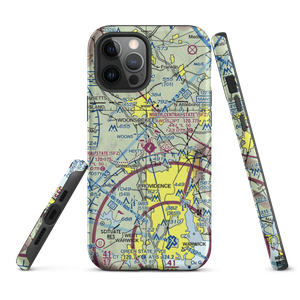 North Central State Airport (SFZ) VFR Sectional  Tough iPhone Case