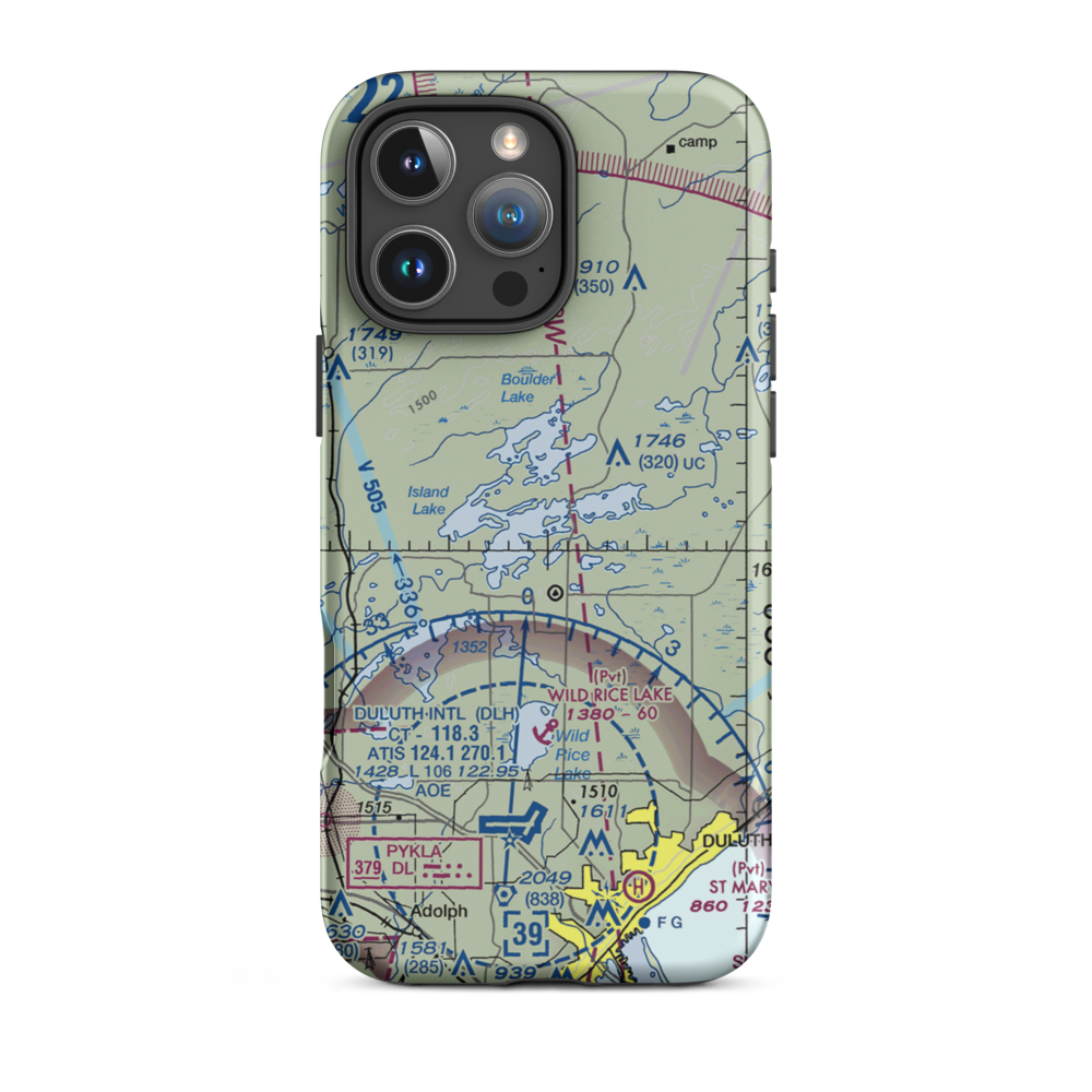 North Country Seaplane Base (9M0) VFR Sectional  Tough iPhone Case iPhone 16 Pro Max model shown