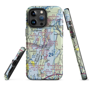 North Hero Passage Seaplane Base (36VT) VFR Sectional  Tough iPhone Case