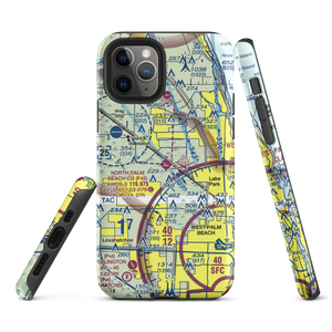 North Palm Beach County General Aviation Airport (F45) VFR Sectional  Tough iPhone Case