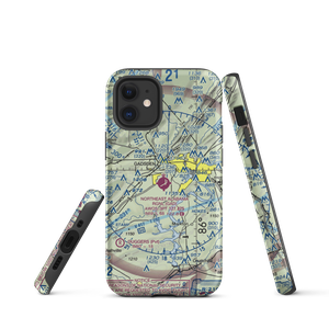 Northeast Alabama Regional Airport (GAD) VFR Sectional  Tough iPhone Case