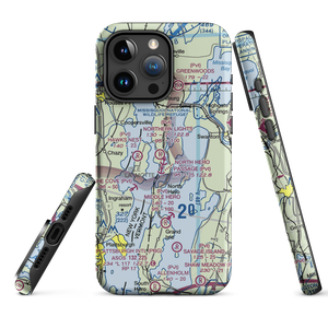 Northern Lights Seaplane Base (2VT2) VFR Sectional  Tough iPhone Case