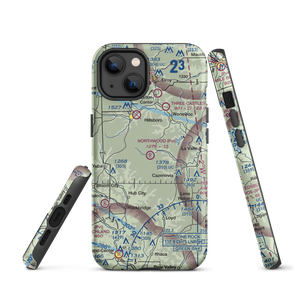 Northwood Airstrip (WI54) VFR Sectional  Tough iPhone Case