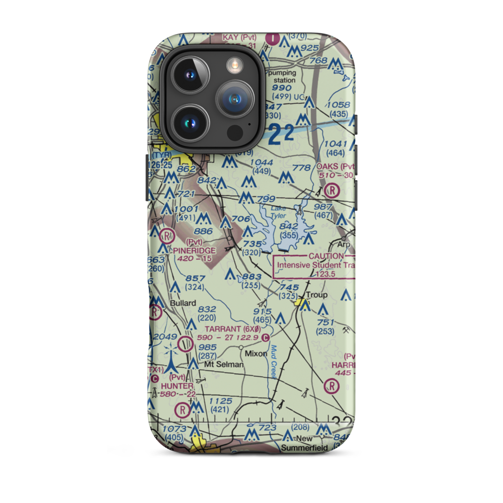 Nuttall Airport (US-0233) VFR Sectional  Tough iPhone Case iPhone 16 Pro Max model shown