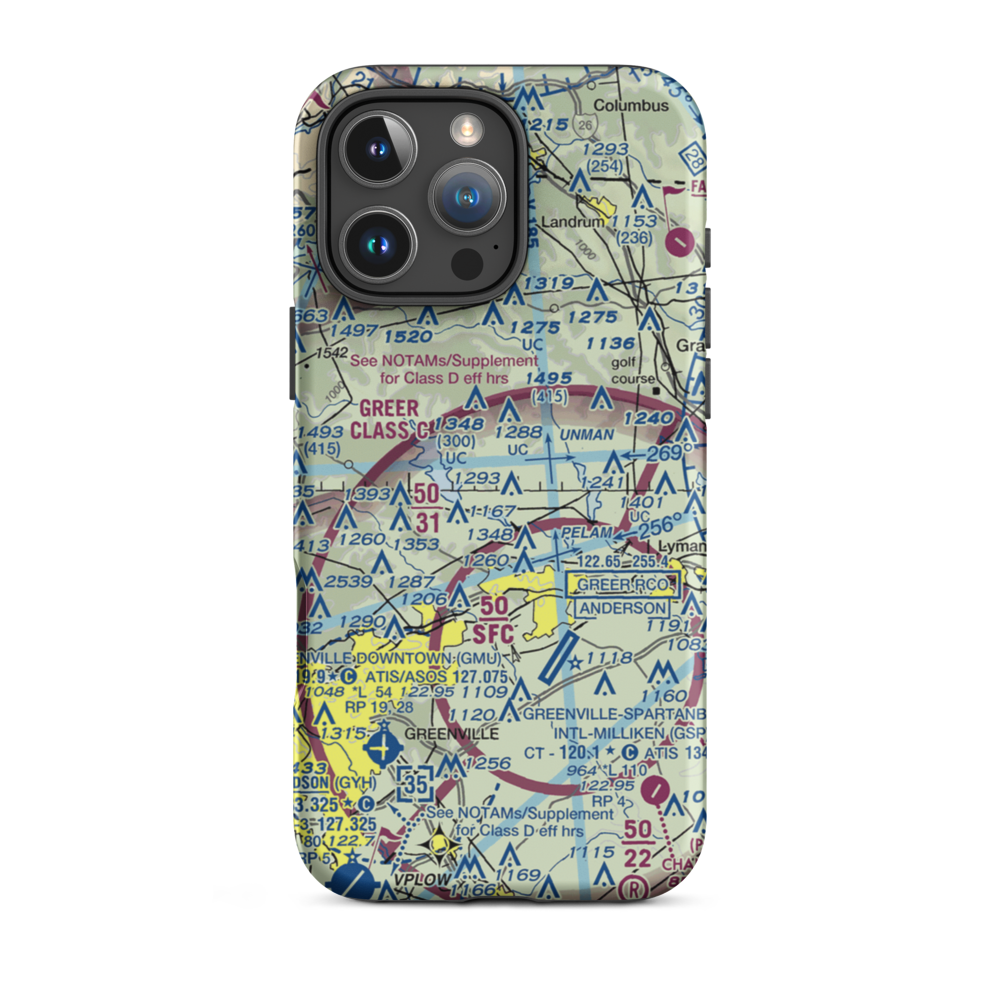 O Neal Field (20SC) VFR Sectional  Tough iPhone Case iPhone 16 Pro Max model shown