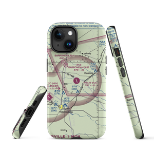 O S Wyatt Airport (14TS) VFR Sectional  Tough iPhone Case