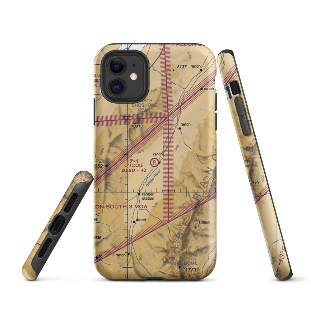 O'Toole Ranch Airport (NV02) VFR Sectional  Tough iPhone Case iPhone 11 model shown