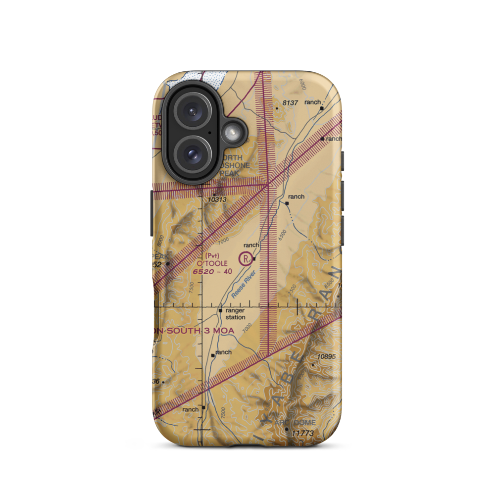 O'Toole Ranch Airport (NV02) VFR Sectional  Tough iPhone Case iPhone 16 model shown