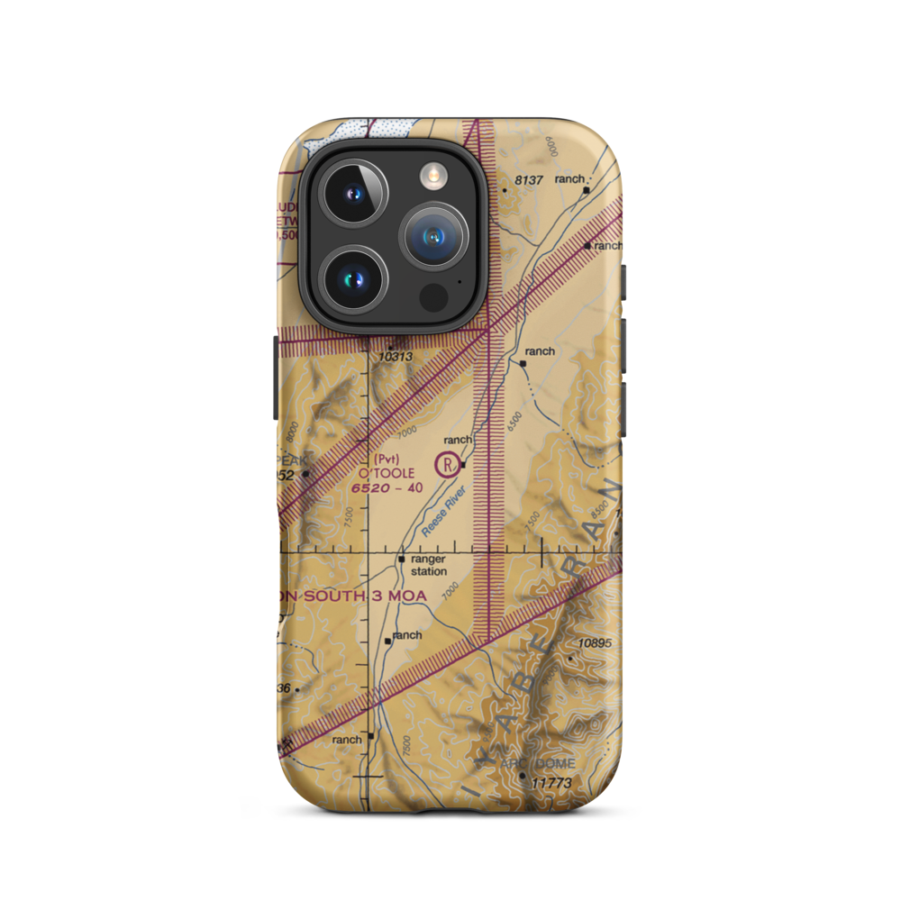 O'Toole Ranch Airport (NV02) VFR Sectional  Tough iPhone Case iPhone 16 Pro model shown