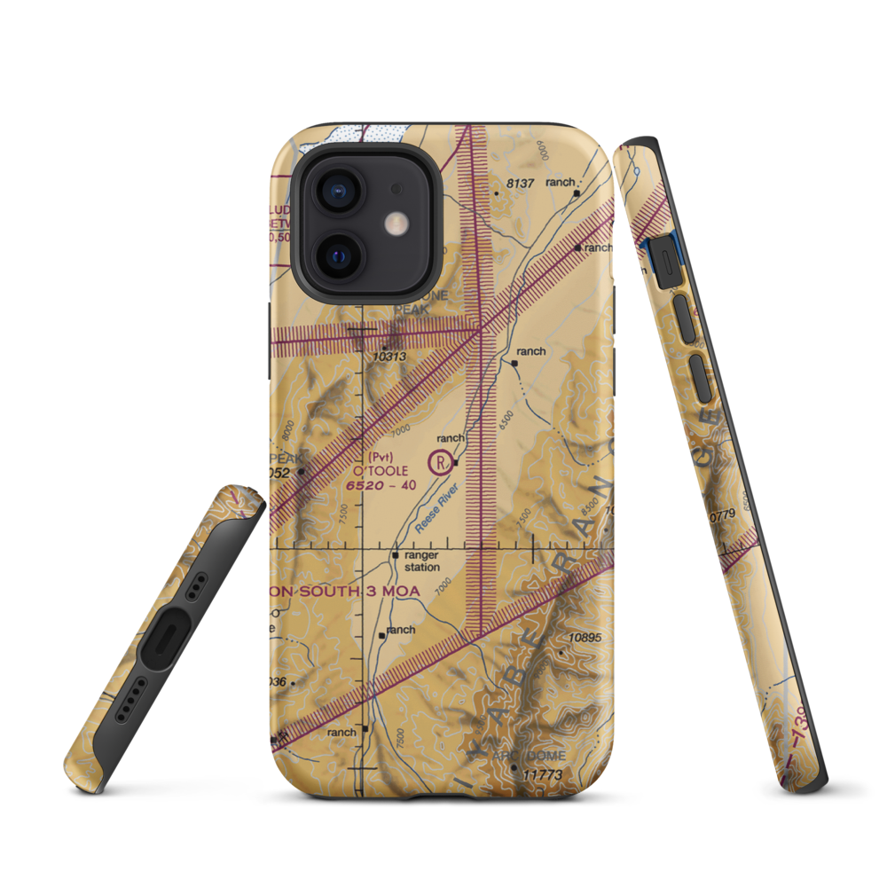 O'Toole Ranch Airport (NV02) VFR Sectional  Tough iPhone Case iPhone 12 model shown
