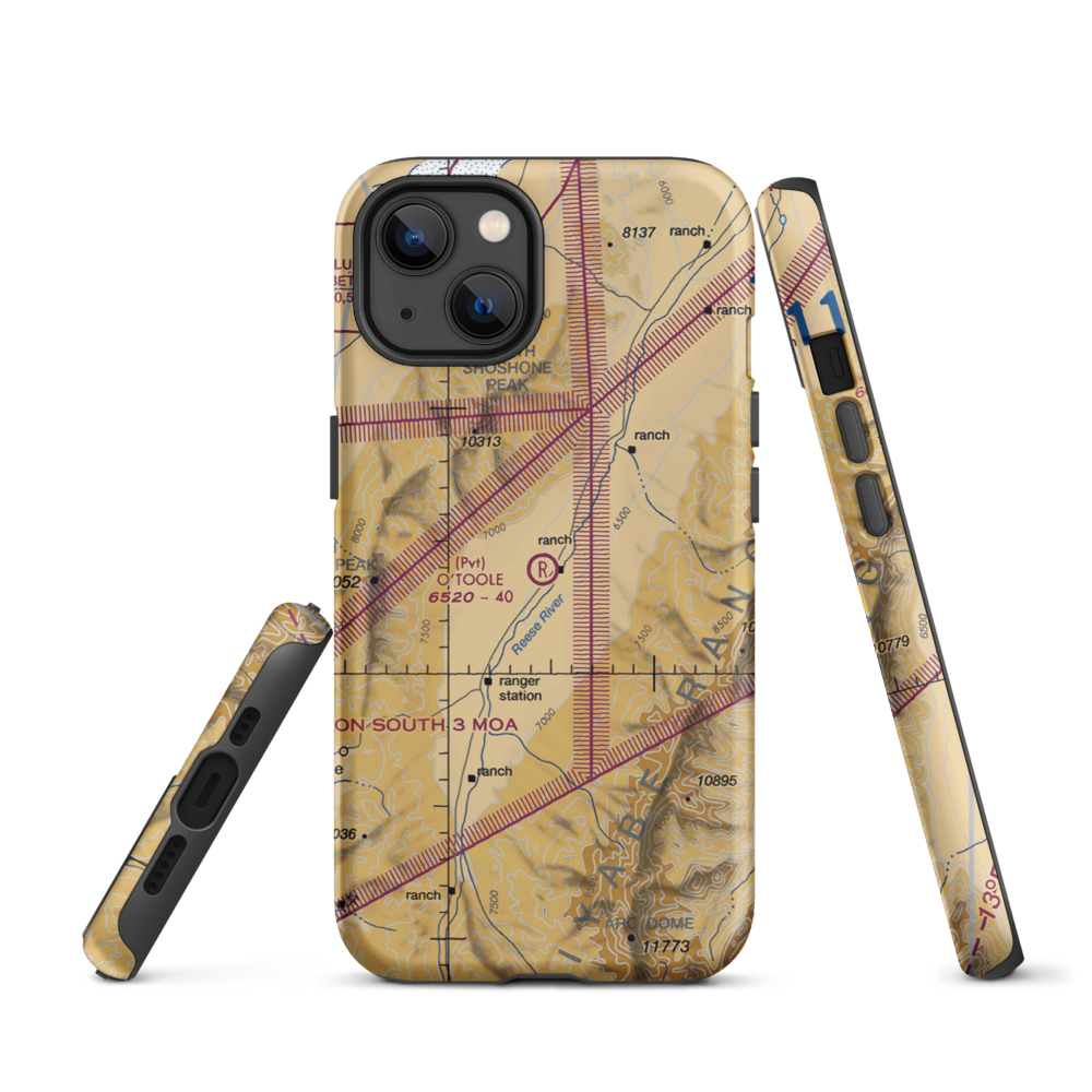 O'Toole Ranch Airport (NV02) VFR Sectional  Tough iPhone Case iPhone 13 model shown