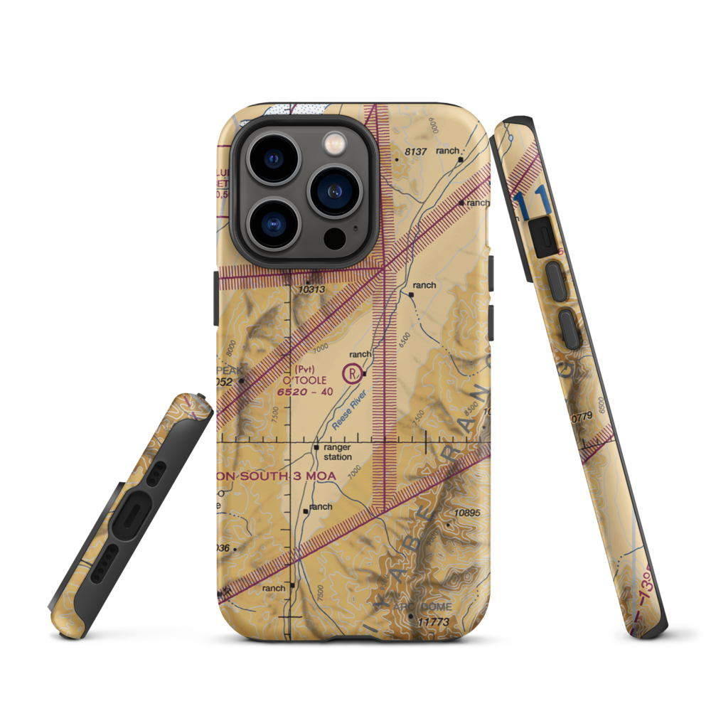 O'Toole Ranch Airport (NV02) VFR Sectional  Tough iPhone Case iPhone 13 Pro model shown