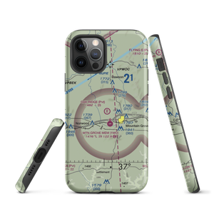 Oak Ridge Airpark (MO80) VFR Sectional  Tough iPhone Case