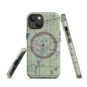 Oakes Municipal Airport (2D5) VFR Sectional  Tough iPhone Case