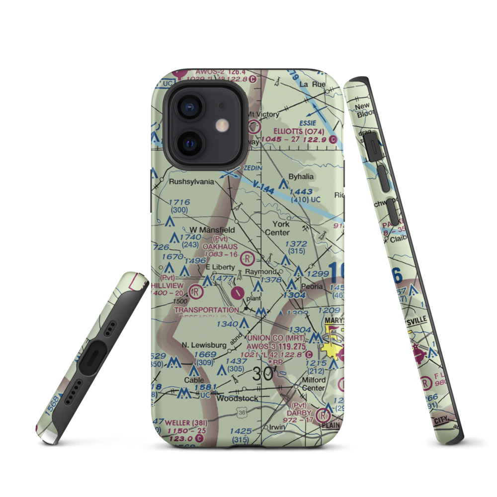 Oakhaus Landing Airport (5OH6) VFR Sectional  Tough iPhone Case iPhone 12 model shown