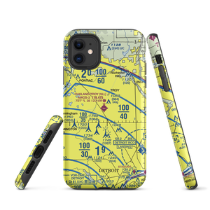 Oakland Troy Airport (VLL) VFR Sectional  Tough iPhone Case
