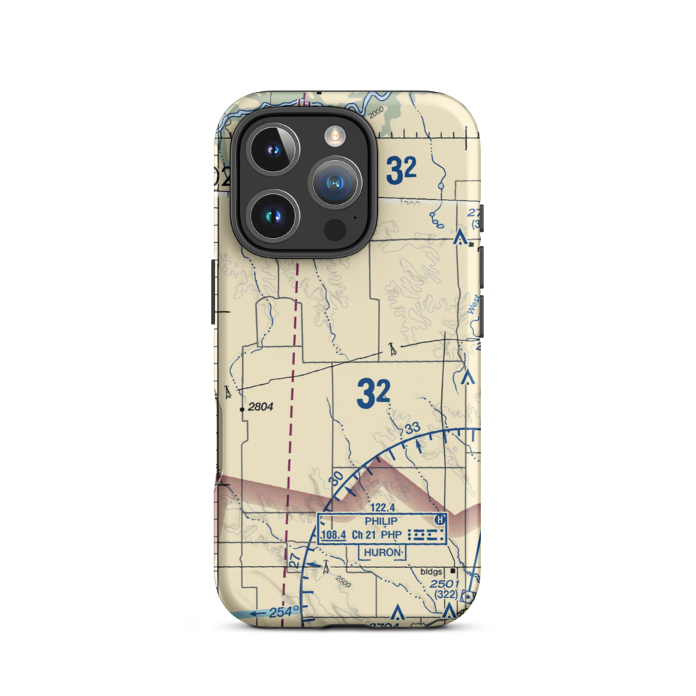 Oasis Ranch Airport (0SD6) VFR Sectional  Tough iPhone Case iPhone 16 Pro model shown