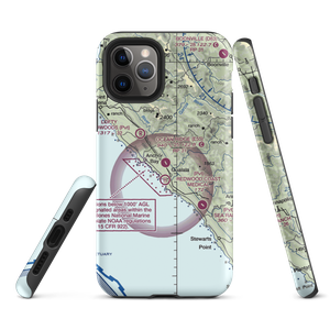 Ocean Ridge Airport (E55) VFR Sectional  Tough iPhone Case