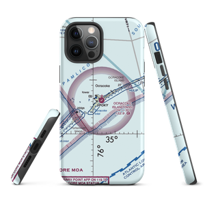 Ocracoke Island Airport (W95) VFR Sectional  Tough iPhone Case