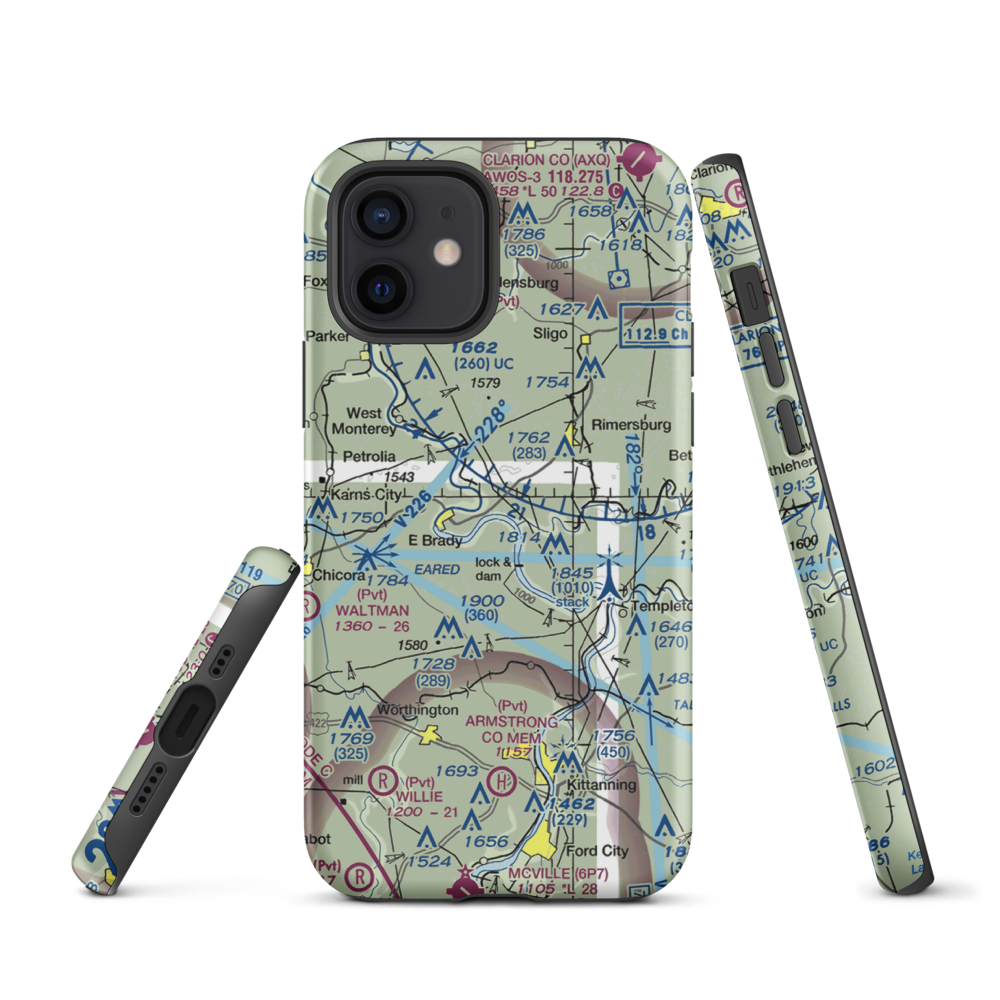 Offutt Acres Airport (PN02) VFR Sectional  Tough iPhone Case iPhone 12 model shown
