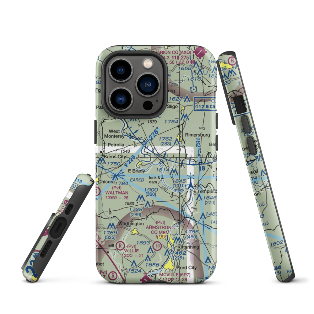 Offutt Acres Airport (PN02) VFR Sectional  Tough iPhone Case iPhone 13 Pro model shown