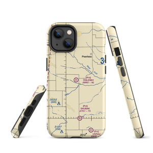 Oglesby Farms Inc Airport (MT87) VFR Sectional  Tough iPhone Case