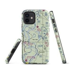 Oglesby Farms Inc. Airport (MS86) VFR Sectional  Tough iPhone Case