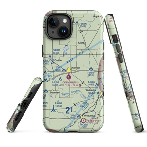 Okemah Flying Field (F81) VFR Sectional  Tough iPhone Case