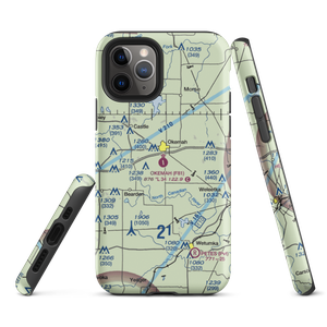 Okemah Municipal Airport (F81) VFR Sectional  Tough iPhone Case