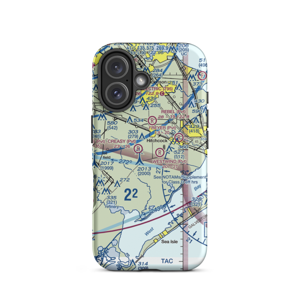 Old Forker Ultralightport (TA30) VFR Sectional  Tough iPhone Case iPhone 16 model shown