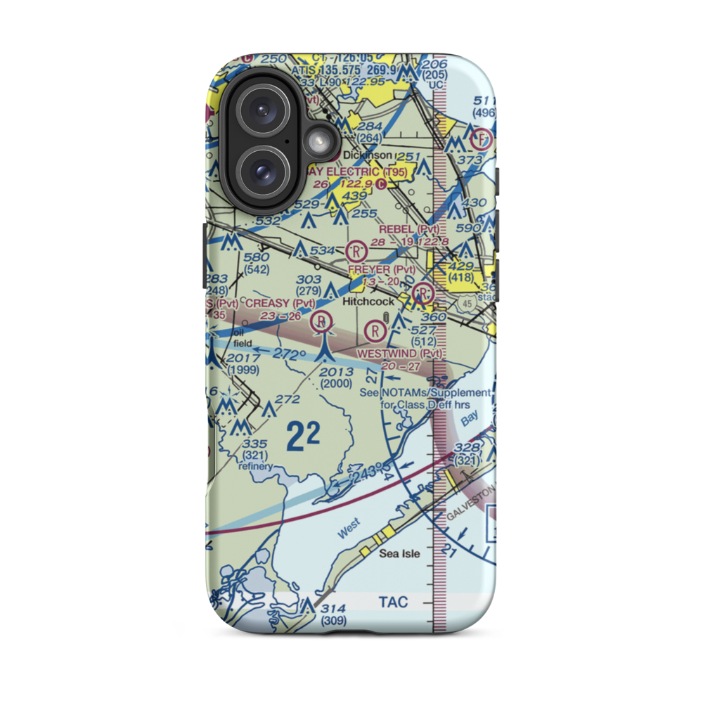 Old Forker Ultralightport (TA30) VFR Sectional  Tough iPhone Case iPhone 16 Plus model shown