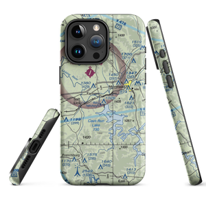 Old Morehead-Rowan County Airport (I32) VFR Sectional  Tough iPhone Case